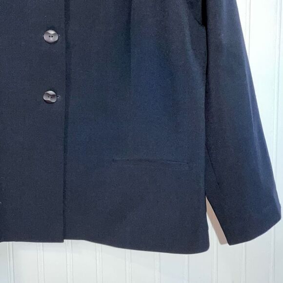 Reflections Of Dallas Blazer Women 18 Navy Button Down Long Sleeve Office Attire - Picture 4 of 11